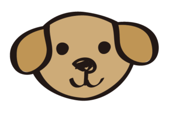 犬の手書き風イラスト