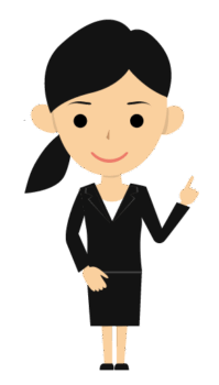 【人物】案内する女性のイラスト2