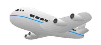 飛行機のイラスト