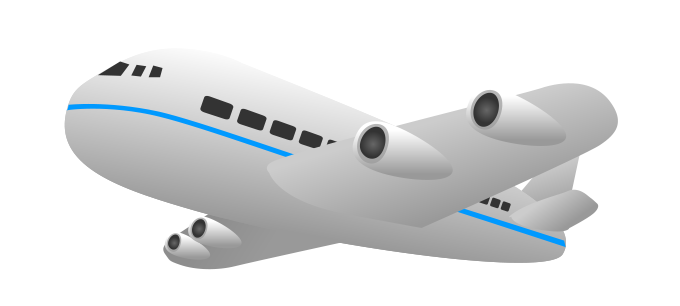 飛行機のイラスト イラストたうん