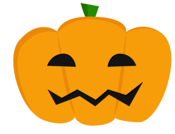 ハロウィンのかぼちゃ（ジャック・オ・ランタン）のイラスト2