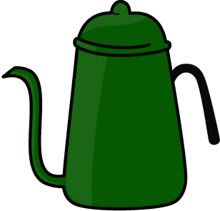 ドリップケトル・コーヒーポット（緑）