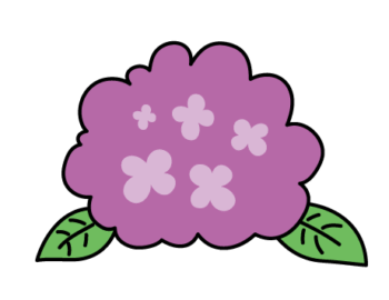 あじさいのイラスト