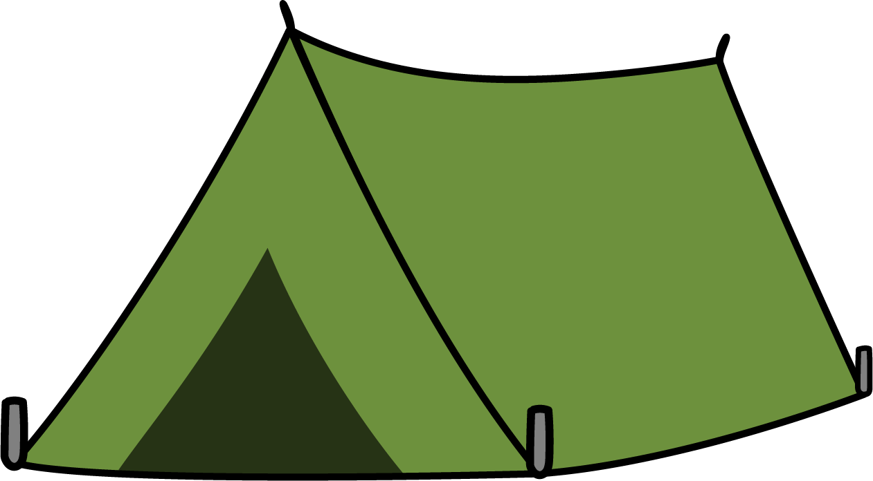 三角のテント