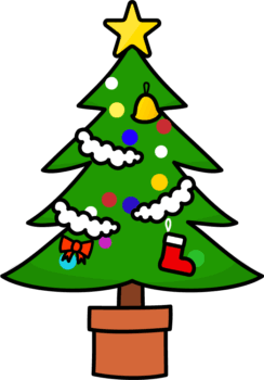 クリスマスツリーのイラスト