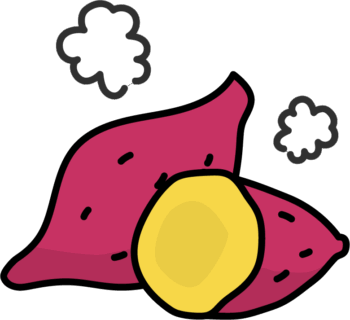 さつまいも・焼き芋のイラスト
