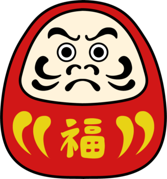だるまのイラスト