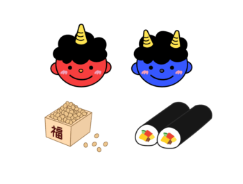 節分のイラスト