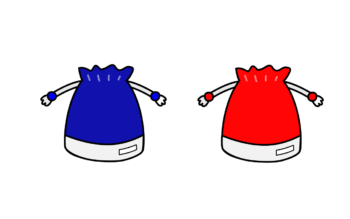 体操服入れ（巾着袋）のイラスト