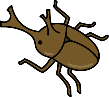 かぶとむしのイラスト