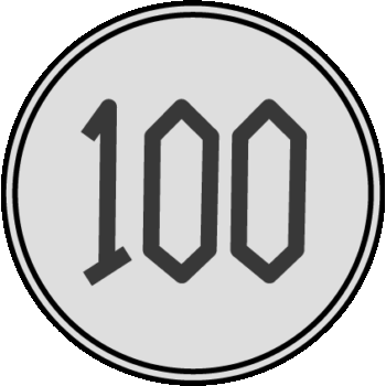 お金（100円玉硬貨）のイラスト