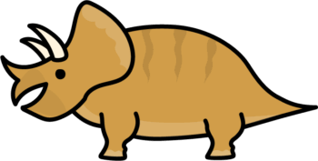 トリケラトプスのイラスト