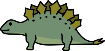 ステゴサウルスのイラスト