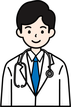 医師・医者のイラスト（男性）
