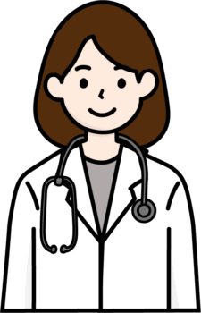 医師・医者のイラスト（女性）