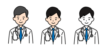 医師・医者のイラスト（男性）