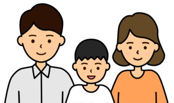 家族のイラスト1（上半身）