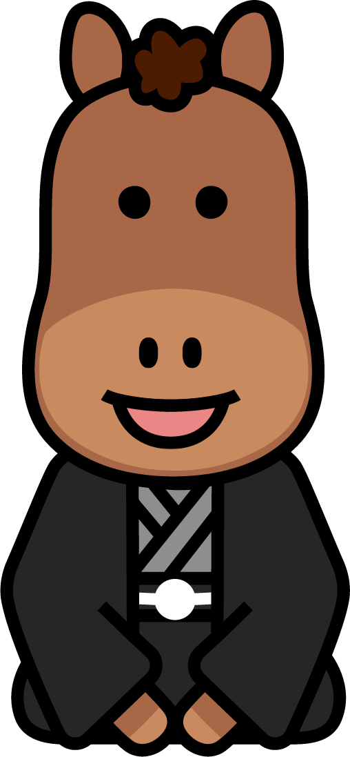 午年のイラスト2（笑顔）