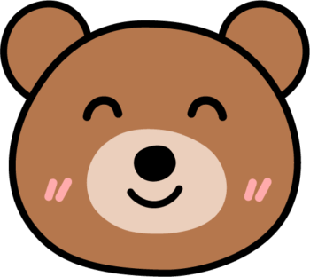 可愛いクマのイラスト