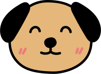 可愛い犬のイラスト