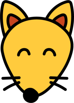 可愛いキツネのイラスト