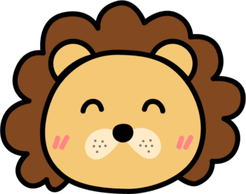 可愛いライオンのイラスト