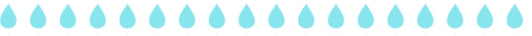 しずくのラインイラスト（水色）