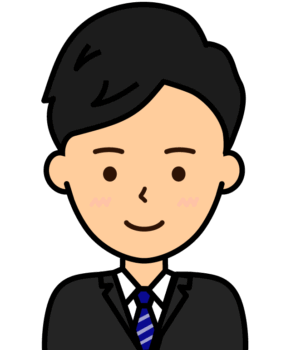 男性のイラスト2（スーツ姿）