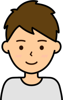 男性のイラスト3（髪が少し茶色い）