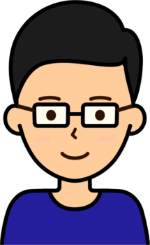 男性のイラスト4（眼鏡をかけた男性）