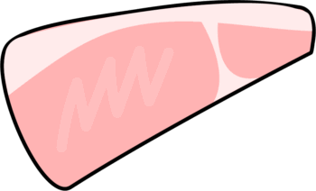 お肉（豚肉）のイラスト