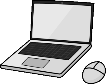ノートパソコンのイラスト
