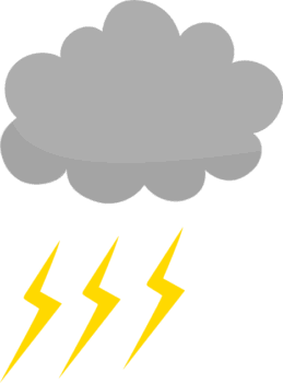雷雲のイラスト