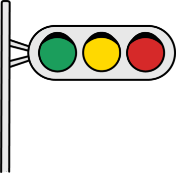 信号機（自動車用）のイラスト