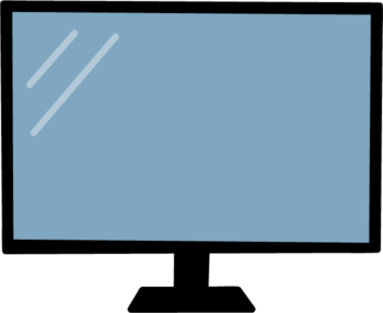 テレビ（TV）のイラスト