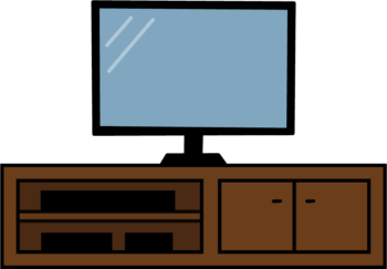 テレビボードのイラスト