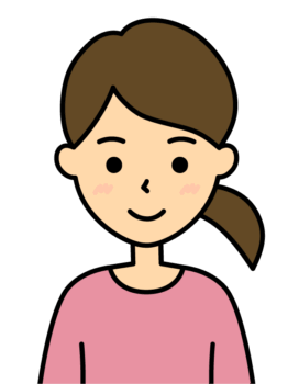 笑顔の女性のイラスト 1