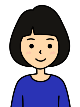 笑顔の女性のイラスト 3