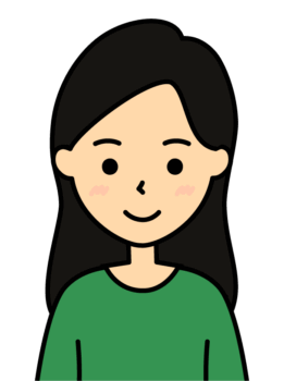 笑顔の女性のイラスト 5